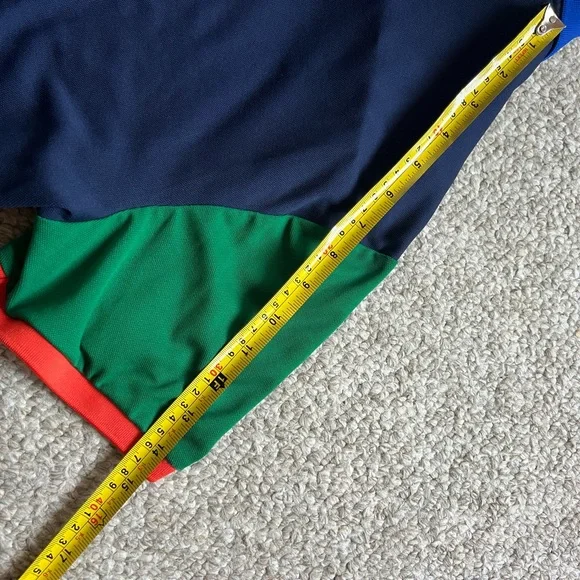 Polo Sport Ralph Lauren Large multi colored performance shirt with “67 Polo” - Picture 6 of 7